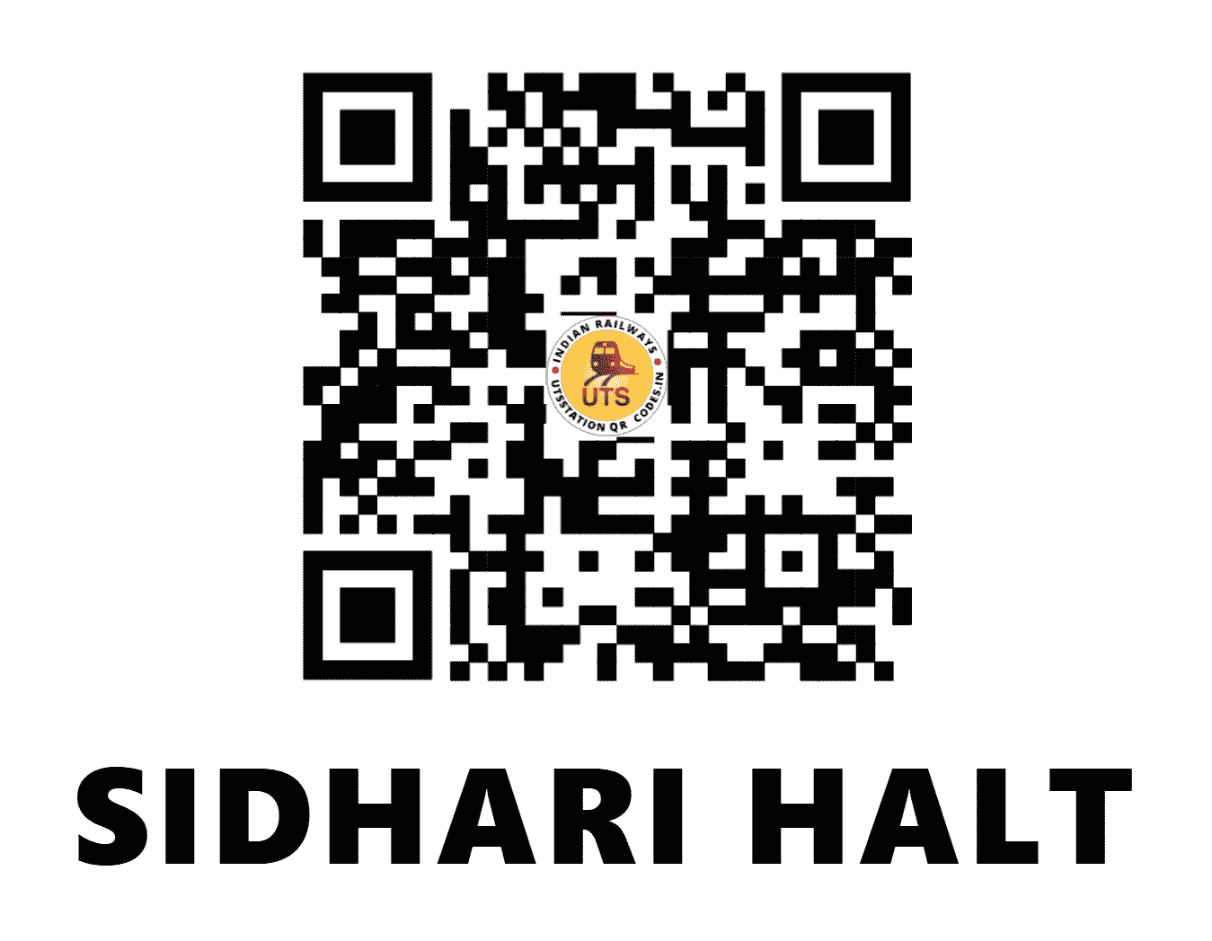UTS QR Code for SIDHARI HALT - SDHA (NE - UTTAR PRADESH)